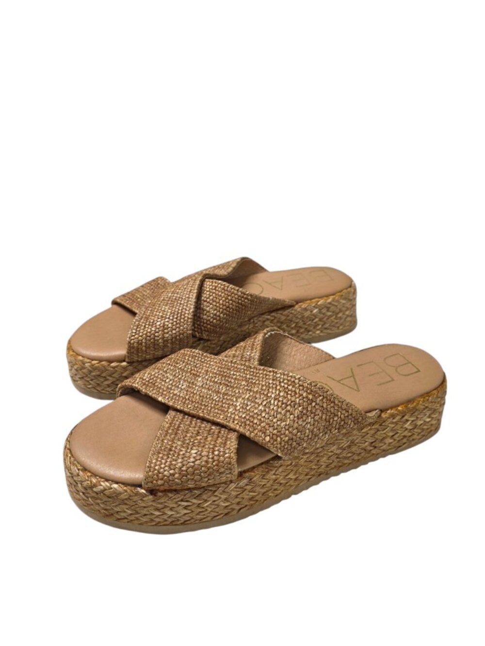 Beach by Matisse Catalina Raffia Slide Sandals, Slip On, Vacation, Resort,Size 8